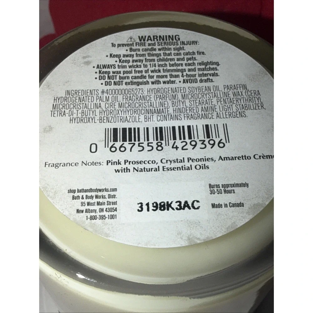 Bath & Body Works A Thousand Wishes Scented Single Wick Candle 8oz White Barn